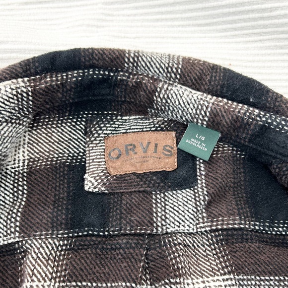 Orvis Heavyweight Plaid Flannel Jacket - Picture 4 of 11